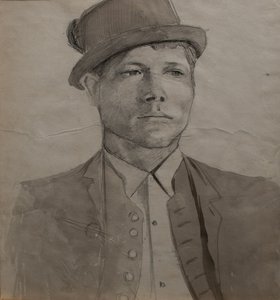Niño con sombrero de Laszlo Mednyanszky